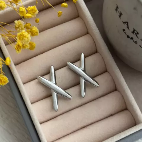 An image of a product called '' x '' sırğa