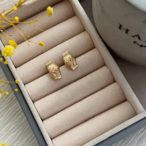 rose gold əl sırğa