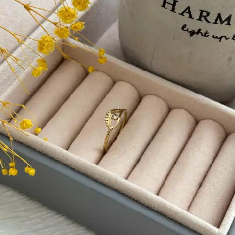 An image of a product called göz detallı polad üzük