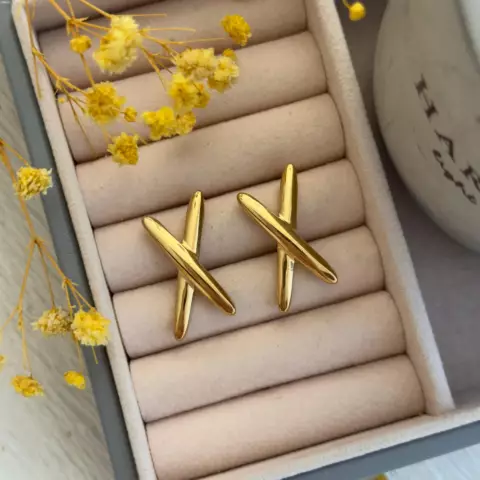 An image of a product called '' x '' sırğa