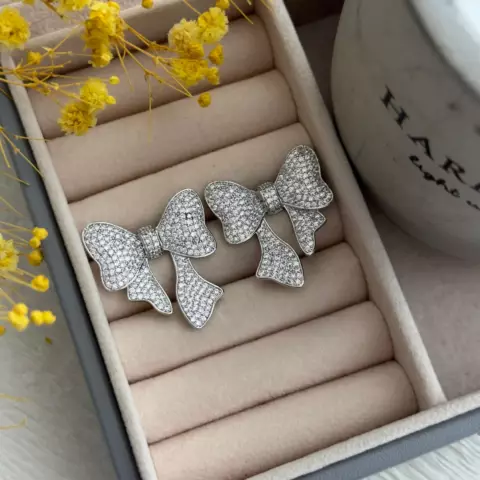 An image of a product called qaşlı bantik sırğa