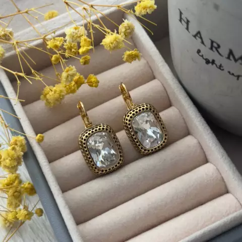 An image of a product called qaşlı vintage sırğa