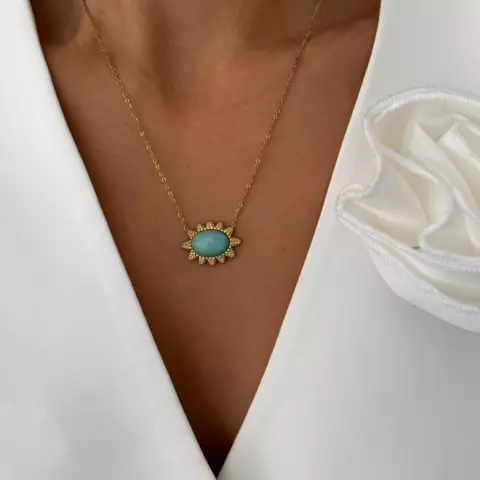 An image of a product called təbii daş boyunbağı